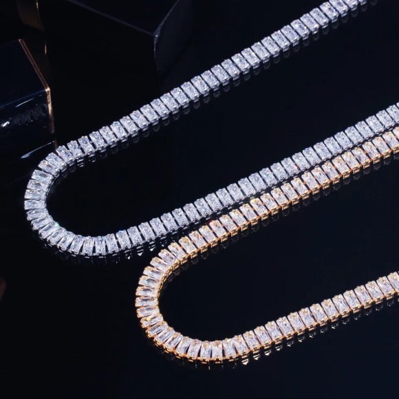 🎁 The Larynah Lab Diamond Tennis Necklace - Picture 9 of 14